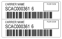 Paps labels sample