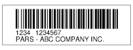 Pars Label Sample